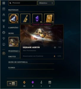 CONTA LOL - OURO 4 - 22 CAMPEÕES - League of Legends