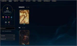 CONTA LOL - OURO 4 - 22 CAMPEÕES - League of Legends