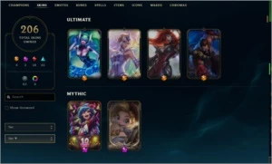 CONTA COM LVL 200+ e mais de 200 skins - League of Legends LOL