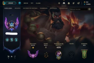 conta lol mestre lvl 694 176 skins - League of Legends