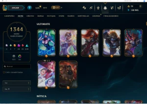 Conta Lol, 1344 Skins, Skins Raras Tft, Desde 2013 - League of Legends