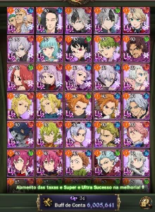 Seven deadly sins grand cross account 6kk C.C sem vínculo