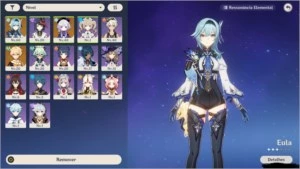 Conta com Eula + Qiqi - Genshin Impact