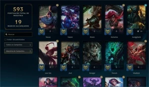 CONTA LOL ALL CHAMPS, 336 SKINS - League of Legends