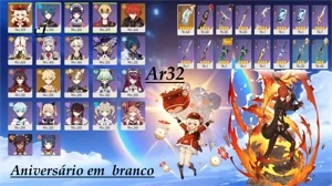 Klee+Oração +Diluc ar32 - Genshin Impact