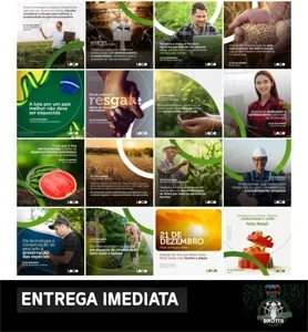 Pack 200 Artes Agro Photoshop Editáveis - Serviços Digitais
