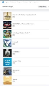 Conta PSN + Dinheiro na Carteira - Jogos (Mídia Digital)