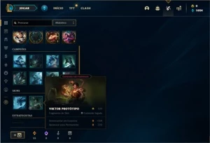 Conta ouro 4 com 62 Champs e 25 Skins + 3 Ultimates - League of Legends LOL