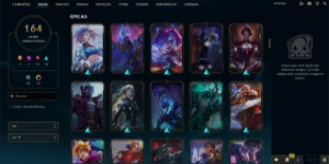 Conta LoL 164 Skin's - League of Legends