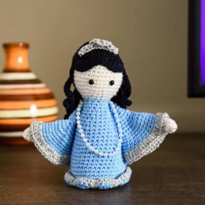 Imagem de Iemanjá em amigurumi - Artesanato e Personalizados