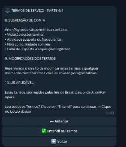 AnonPay – Gateway de Pagamentos Descentralizado (Python 3.11 - Social Media