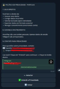 AnonPay – Gateway de Pagamentos Descentralizado (Python 3.11 - Social Media