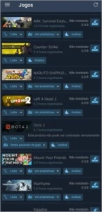 Conta da Steam com varios jogos