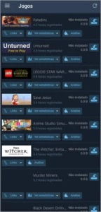 Conta da Steam com varios jogos
