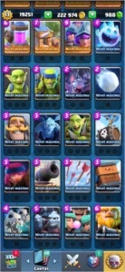 Conta Nível 13, 70 Cartas FULL (Conta Basicamente FULL) - Clash Royale