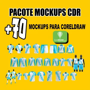 Pacote De Mockups Para Coreldraw - +70 unid - Vetor - Digital Services