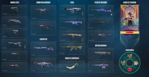 conta VALORANT sem elo com skins - karambit