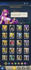 Conta Saint Seiya: Legend of Justice - Outros