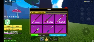 Vende-se conta de blox fruit - Roblox