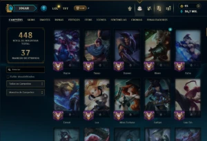 Prata 4 com 150 Champs e 54 Skins ( MAIN ADC ) - League of Legends LOL