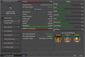 VENEBRA - ED 740 - COBRA ROD + ALGUNS ITENS - Tibia