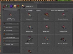 VENEBRA - ED 740 - COBRA ROD + ALGUNS ITENS - Tibia