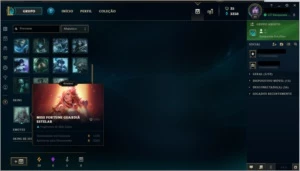 Smurf Platina 4 S9 sem borda - League of Legends LOL