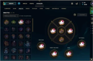 Smurf Platina 4 S9 sem borda - League of Legends LOL