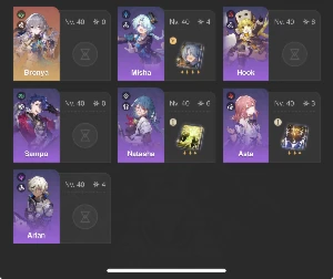 Conta 3 em 1 Hoyoverse focada em Honkai - Genshin Impact