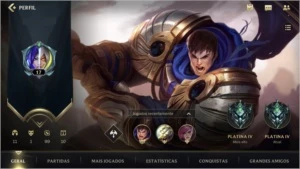 PLATINA IV WIN RATE ALTO 17K CISCO AZUL + 7 BAÚS - League of Legends: Wild Rift LOL WR