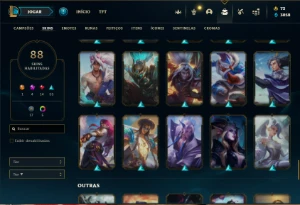 Conta Ferro 2 com 85 Champs e 88 Skins + 3 Prestigios - League of Legends LOL