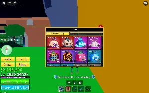 Conta rara nivel max, com t rex e dough e portal no bau - Roblox