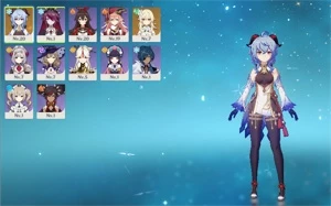Conta Genshin Impact Ganyu + Harpa Celestial AR 11