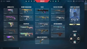 Conta valorant com varias skins vandal champions