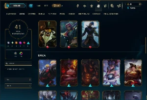 Diamante 3 com 100 Champs e 41 Skins - League of Legends LOL
