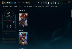 Diamante 3 com 100 Champs e 41 Skins - League of Legends LOL