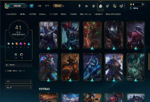 Diamante 3 com 100 Champs e 41 Skins - League of Legends LOL