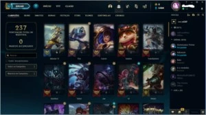 Conta Smurf Platina 1/ 75 campeoes/ 10 skiins/2500 E LRANJAS - League of Legends LOL