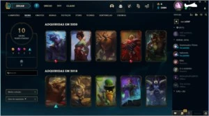 Conta Smurf Platina 1/ 75 campeoes/ 10 skiins/2500 E LRANJAS - League of Legends LOL