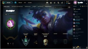 Conta Smurf Platina 1/ 75 campeoes/ 10 skiins/2500 E LRANJAS - League of Legends LOL