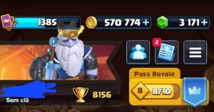 Vendo Conta Clash Royale 8100+ Troféus