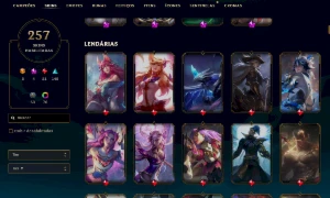 Conta platina 4- 257 SKINS - League of Legends LOL