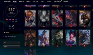 Conta platina 4- 257 SKINS - League of Legends LOL