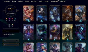 Conta platina 4- 257 SKINS - League of Legends LOL