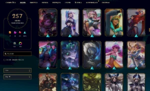 Conta platina 4- 257 SKINS - League of Legends LOL