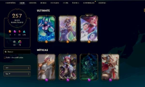 Conta platina 4- 257 SKINS - League of Legends LOL