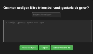 Bot Gerar Nitro Gaming + Checker - Others