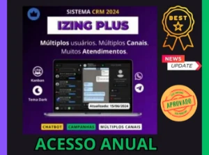 Izing Plus 2024 - Sistema Crm - Multiplos Canais