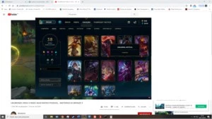 conta platina 4 na flex,gold3 na solo muitas skin lindas - League of Legends LOL