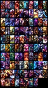 League Of Legens Cont - Plat 5 - todo os Champ + 98 Skins - League of Legends LOL